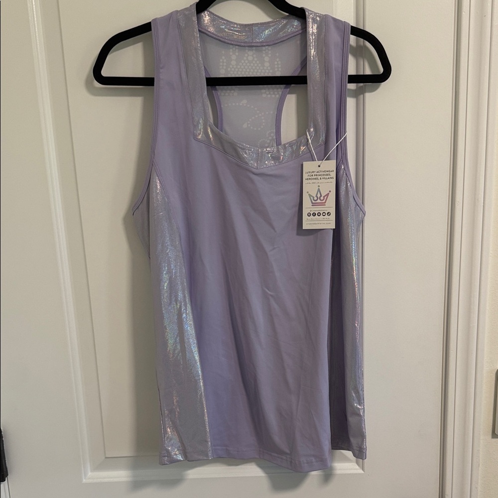 Crowned Athletics Lavender Flow TankTop